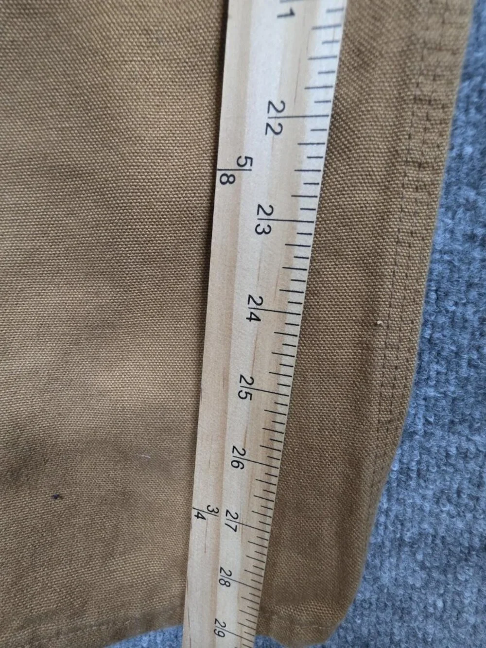 Carhartt Pants Mens 40x30 Brown B136-BRN Loose Original Fit Workwear Stains